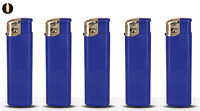Aanstekers 50 stuks in tray - bedruk aanstekers- navulbaar - reclame aanstekers blauw