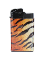 Unilite click lighters - refillable - 20 pieces in a display - Animal Skin print