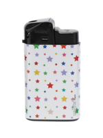 Unilite klik aanstekers - navulbaar - 20 stuks in een display - Stars print 