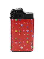 Unilite klik aanstekers - navulbaar - 20 stuks in een display - Stars print 