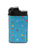 Unilite klik aanstekers - navulbaar - 20 stuks in een display - Stars print 