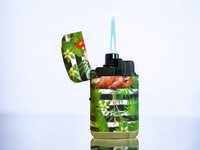 Jet Flame turbo aanstekers  - wind aansteker - 4 stuks - Flamingo print branders