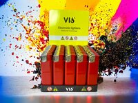 Aanstekers 50 stuks in tray - bedruk aanstekers- navulbaar - reclame aanstekers rood
