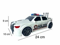 Police car 99 USA - politie auto met frictiemotor - geluids- en lichteffecten - 24CM