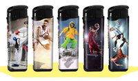Aanstekers 50 stuks - navulbaar - Sports print - vio&reg; Aansteker
