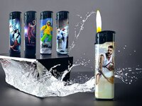 Aanstekers 50 stuks - navulbaar - Sports print - vio&reg; Aansteker