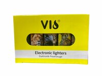Klik aanstekers 50 stuks - navulbaar - met Dierenprint - vio Lighter