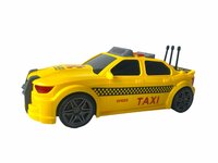 City Taxi - speelgoed taxi met geluids- en lichteffecten - frictiemotor - 1:16
