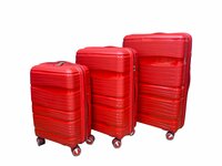 Koffers - Luxe - Set van 3 - Rood - 55/65/75 cm