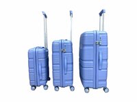 Koffers - Luxe - Set van 3 - Licht Blauw - 55/65/75 cm