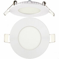 LED-paneel | 12 Watt | Rond | Inbouwplafondlamp (natuurlijk wit) &Oslash;112mm