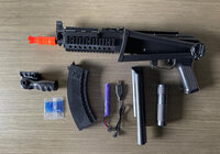 Gel blaster ump 45 - incl. gel ballen - oplaadbaar - 80CM