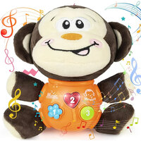 Little Monkey - Pluche aapje baby speelgoed - voor baby's van 0 tot 36 maanden