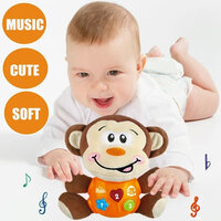 Little Monkey - Pluche aapje baby speelgoed - voor baby's van 0 tot 36 maanden