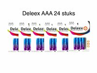 Batterijen Deleex AAA R03P 1.5V - 24- stuks in pak