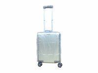 Aluminium 2-delige Kofferset - Handbagage en Grote koffer - 36L/90L - TSA slot - Silver Iron - 55 cm/75 cm
