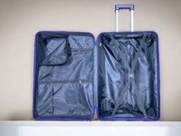Handbagage koffer donker Blauw - Siliconen/Polypropyleen - 55cm