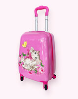 Kinder Koffer - Kitten Print - Roze - Handbagage