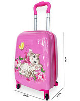 Kinder Koffer - Kitten Print - Roze - Handbagage