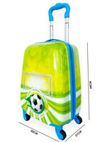 Kinder Koffer - Voetbal Print - Handbagage