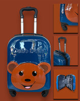 Handbagage - Kinderkoffer - Teddy Beer Blauw