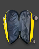 Kinder Koffer - Zit en Loop Auto - 2 in 1 Geel - 32L