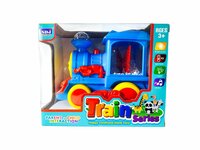 Train Series locomotief - speelgoed trein met disco lichtjes, geluid en rijdt
