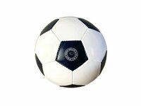 Voetbal glanzend maat 5 - zwart en wit klassiek design