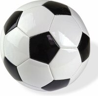 Voetbal glanzend maat 5 - zwart en wit klassiek design