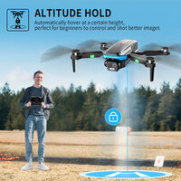 Drone - Brushless Motor - HD Live Camera - Hovermode - Opvouwbaar incl. tas
