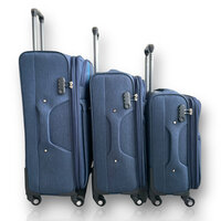 Europe Trafel - Koffer - Zachte Stof Polyester - groot 68 x 41 x 26/28 cm