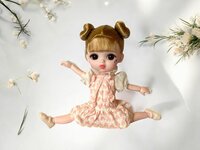 Speelgoed Pop met Leuke Outfit - Gedraaid Haar - Unieke Stijl - Jelena&nbsp;Fashion Style - H24cm&nbsp;