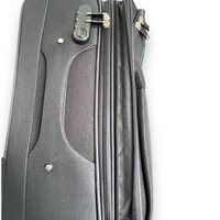 Europe Travel - Stoffen Koffer Zwart - 4 zwenk wielen - Polyester -Extra groot 77 cm