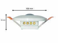 PIR Bewegingsmelder 360&deg; - bewegingssensor - Sensor Inbouw Plafond 360 graden