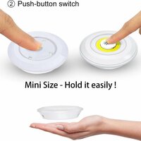LED Lampen - 3 stuks met afstandsbediening - draadloze wandlampen - Dimbaar - met Timer - wit licht