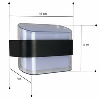 Acryl LED moderne binnen- en buiten wandlamp decoratieve tuinverlichting Up en Down light waterdichte buitenlamp