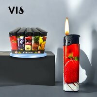 Aanstekers 50 stuks - navulbaar - Fruit print - VIO&reg; Aansteker