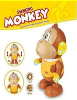 Swinging Baby Punch Monkey - Dansende speelgoed aap met geluid en kan bewegen