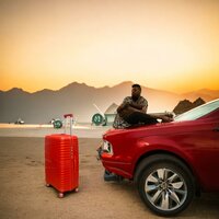 Koffers set - Luxe - 3-delig - Rood - 55/65/75 cm