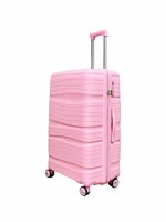 Koffer - PP Reiskoffer met Cijferslot - Roze - Siliconen 106L - 75 cm