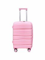Koffer - Handbagage - Roze - Siliconen/Polypropyleen - 55 x 37 x 20 cm