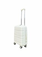 Koffer - Handbagage - Wit - Siliconen/Polypropyleen - 55 x 35 x 20 cm