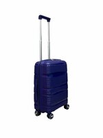 Handbagage koffer donker Blauw - Siliconen/Polypropyleen - 55cm