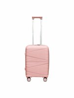 Handbagage koffer 55CM roze met 4 wielen 360 graden spinner