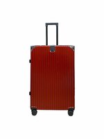 Koffer met harde schaal, PC ABS aluminium 4 metalen hoeken voor bescherming rood 75L 