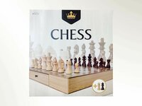 Chess Houten schaakbord set - 38x38cm - ingebouwde opberglade + Extra Koninginnen