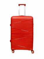 Koffer rood groot - PP Reiskoffer met Cijferslot - Siliconen - 106L - 75 cm