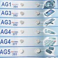 Knoopcelbatterijen assorti, 24-delig