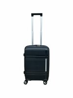 Handbagage koffer 55CM met 4 wielen 360 graden spinner ( zwart ) -&nbsp;100% polypropyleen - editie 2025