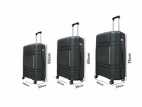 Groot XL koffer donker grijs - 75 cm - tot 35kg - 4 wielen 360 graden spinner -&nbsp;100% polypropyleen - editie 2025